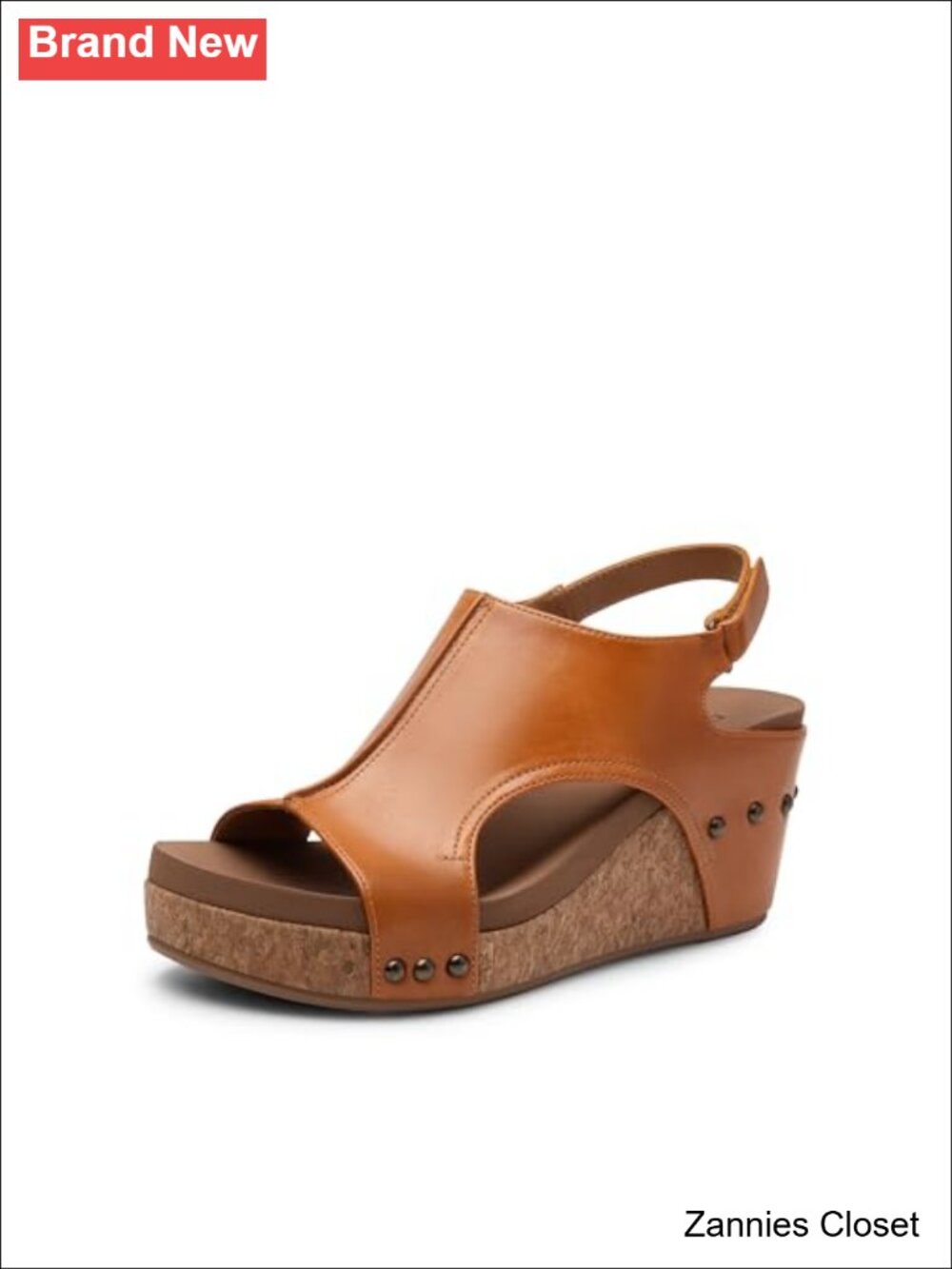 ✨DREAM PAIRS Faux Leather Peep Toe Platform Wedge Slingback Sandals Women